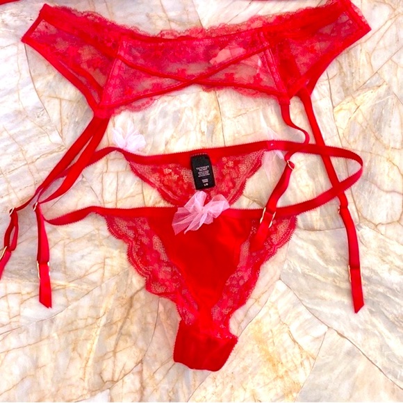 2 Pc Set  VS Medium/Large Garter + Medium Panty - Picture 1 of 12